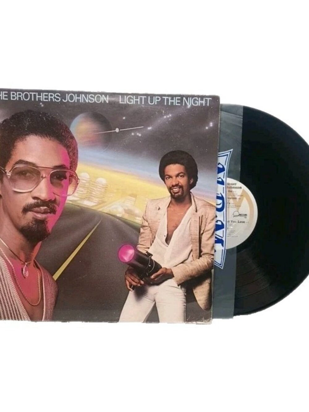 Brothers Johnson Light Up The Night 1980 Vinyl LP A&M SP-3716 Gatefold Funk Soul